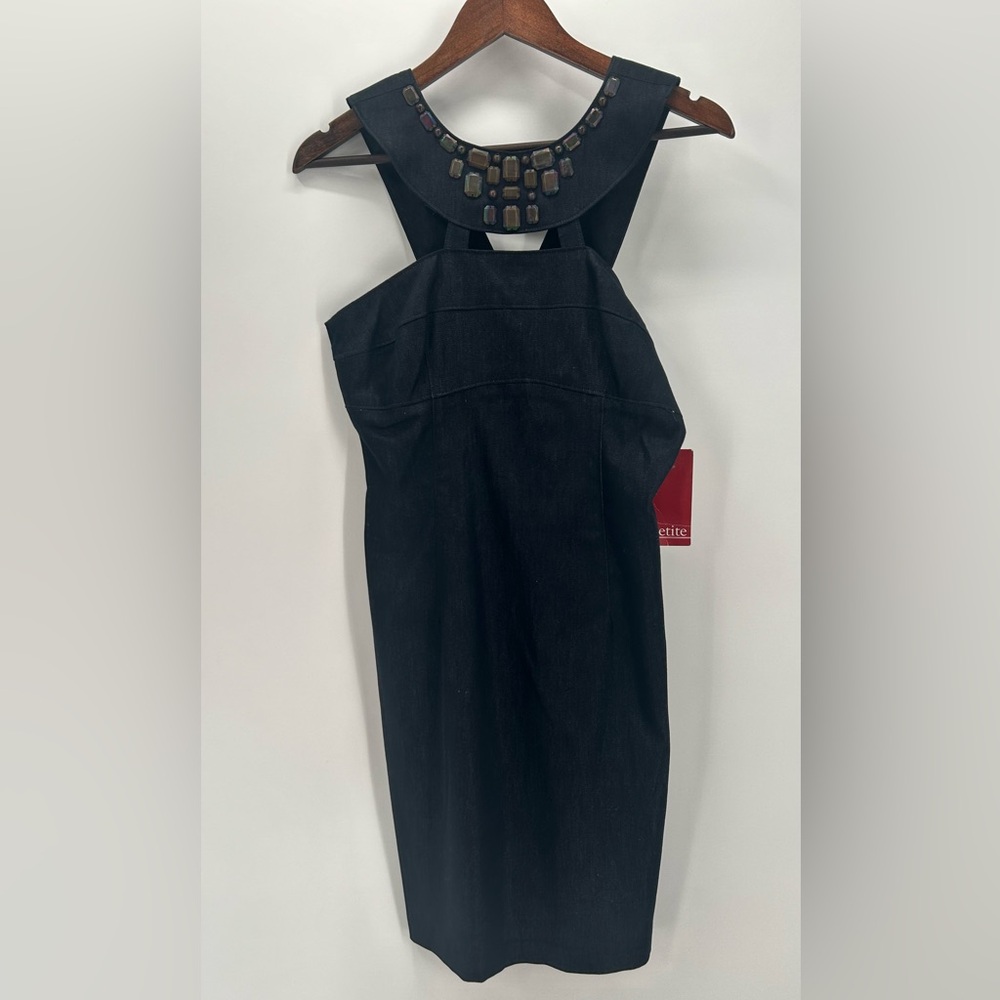 London Times 8 Petite Cocktail Dress, Black